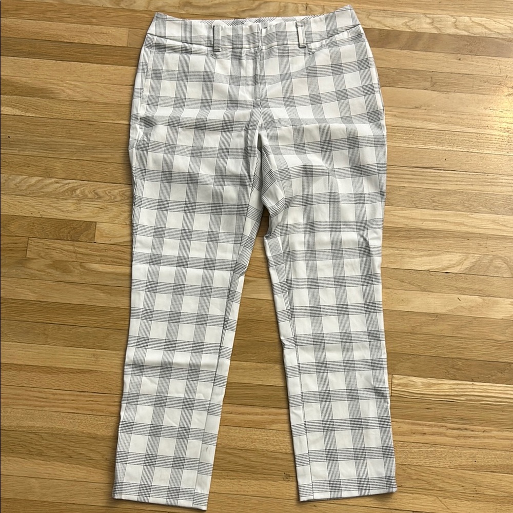 Avenue Black and White Checkered Pants